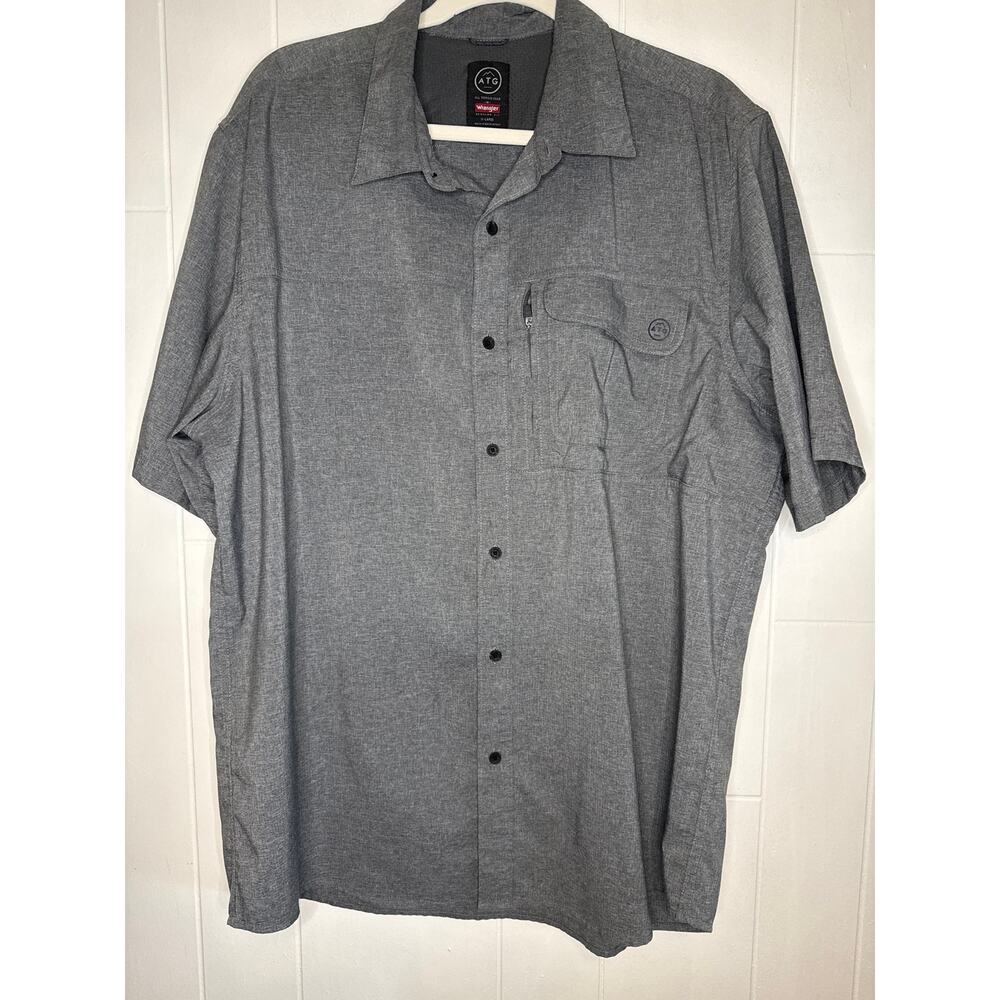 Wrangler ATG gray button down shirt XL
